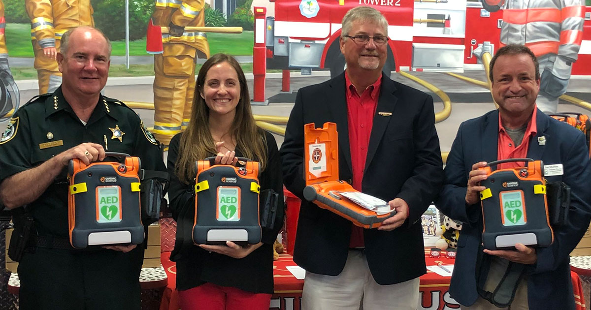 AED Granted to Flagler County Sheriff’s Office Saves a Life
