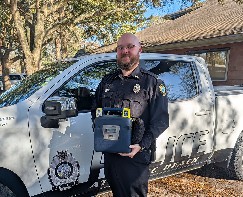 Quick Response and an AED Help Save a Life at Community 5K